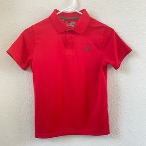 {Under Armour} Boys Red Polo Shirt